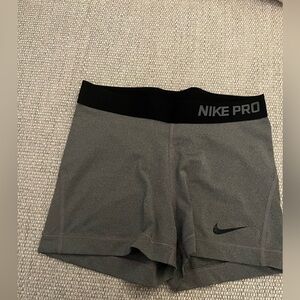 Nike Women's Gray Pro Shorts